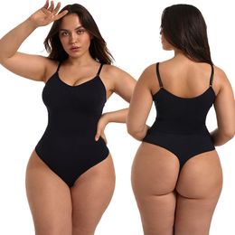 Bodysuit voor vrouwen buikbesturing Shapewear body shaper naadloze spaghetti -riem turnaar