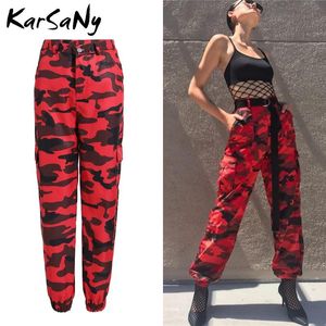 Bodysuits Karsany dames roze camouflagebroek vrouwen harem oranje militaire vrouw vrachtbroek casual vrouwen pantalon vracht femme jeans rose