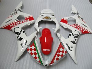 Kit de carénage de carrosserie pour Yamaha YZF R6 03 04 05 ensemble de carénages blanc rouge YZF R6 2003-2005 OT12