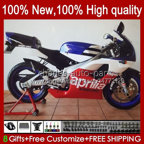 Carrocería para Aprilia RS4 RSV-125 RSV125RR RSV125 36No.155 RSV Rojo azul blanco RS 125 R RR 125RR RS-125 1999 2000 2001 2002 03 04 05 RS125 99 00 01 02 2003 2004 2005 Kit de carenado