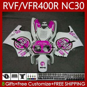 Carrosserie pour HONDA RVF VFR 400 RVF400 R 400RR VFR 400R VFR400R 89 90 91 1992 1993 79No.93 NC30 V4 VFR400 R 89-93 Lucky Rose RVF400R VFR400RR 1989 1990 1991 92 93 Carénage