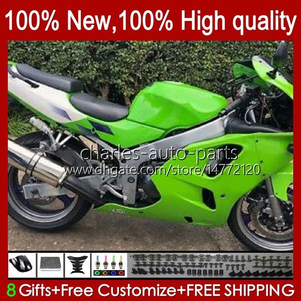 Carrosserie pour KAWASAKI NINJA vert brillant ZX-6R ZX600C ZX 6R 636 600CC 600 CC 94-97 Corps 50HC.101 ZX-636 ZX600 ZX 6 R ZX636 1994 1995 1996 1997 ZX6R 94 95 96 97 Kit de carénage