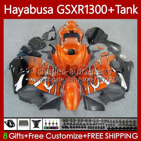 Carrosserie pour SUZUKI Hayabusa GSXR 1300 CC GSX-R1300 GSXR-1300 96-07 74No.53 1300CC GSXR1300 96 97 98 99 00 01 GSX R1300 2002 2003 2004 2005 2006 2007 Carénage Orange chaud