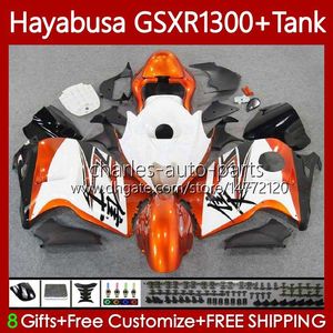 Carrocería para SUZUKI Hayabusa GSXR Naranja blanco 1300 CC GSX-R1300 GSXR-1300 96-07 74No.54 1300CC GSXR1300 96 97 98 99 00 01 GSX R1300 2002 2003 2004 2005 2006 2007 Carenado