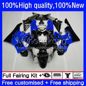 Kit de carrosserie pour HONDA CBR893RR CBR900RR 1989-1993 Corps 36No.180 CBR893 CBR900 RR 1989 1990 1991 1992 1993 CBR 893 900 BLEU noir CC 893RR 900RR 89 90 91 92 93 Carénage