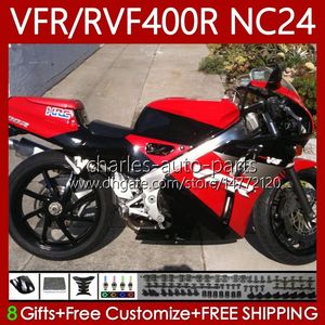 Kit de carrosserie pour HONDA RVF VFR 400 VFR400 R 400RR 1987-1988 Bodys 78No.188 VFR400R VFR400RR NC24 V4 87 88 RVF400R VFR 400R Factory Red RVF400 R 1987 1988 Carénages MOTO