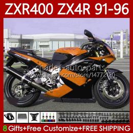 Bodywork Kit For KAWASAKI NINJA ZXR 400 CC ZX4R ZXR400 ZX-4R 91 92 93 94 95 96 138No.178 Body ZX 4R ZXR-400 Blk orange 1991 1992 1993 1994 1995 1996 400CC 91-96 OEM Fairing