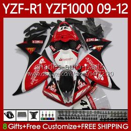 Kit de carrosserie pour Yamaha YZF-R1 YZF R1 1000 CC YZF-1000 09-12 Corps 92No.122 YZF1000 YZF R 1 2009 2010 2011 2012 1000CC YZFR1 09 10 11 12 Carénage de moto