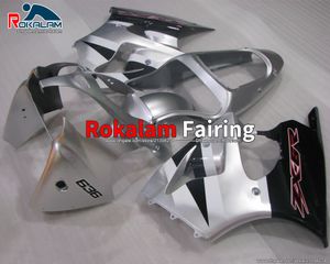 Fairings de couverture de moto de carrosserie pour Kawasaki Ninja ZX6R ZX 6R 2001 2002 Cawing de rechange (moulage par injection)