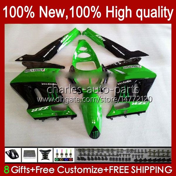 Carrosserie OEM Pour KAWASAKI NINJA ZZR-250 Corps 54HC.183 vert brillant ZZR 250 CC 1990 1991 1992 1993 1994 1995 1996 1997 1998 1999 ZZR250 90 91 92 93 94 95 96 97 98 9 9 Carénage