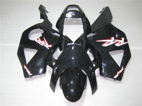 Kit de carenado de plástico ABS para carrocería para Honda CBR900RR 2002 2003 juego de carenados negros brillantes CBR 954RR 02 23 OT44