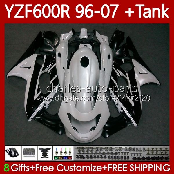 Carrosserie + Réservoir Pour YAMAHA Thundercat YZF600R YZF 600R 600 R 1996 1997 1998 1999 2000 2001 Corps 86No.158 YZF-600R 96 02 03 04 05 06 07 Blanc Perle YZF600-R 96-2007 Carénage