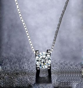 Boeycjr 925 zilver 05ct1ct2ct f kleur moissanite vvs verloving elegante bruiloft hanger ketting voor vrouwen jubileum cadeau cx22628141