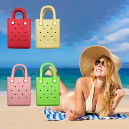 Boggs mini sac de trous de plage EVA Sac de rangement portable léger Travel Beach Sports Toys Tote Sac 240415