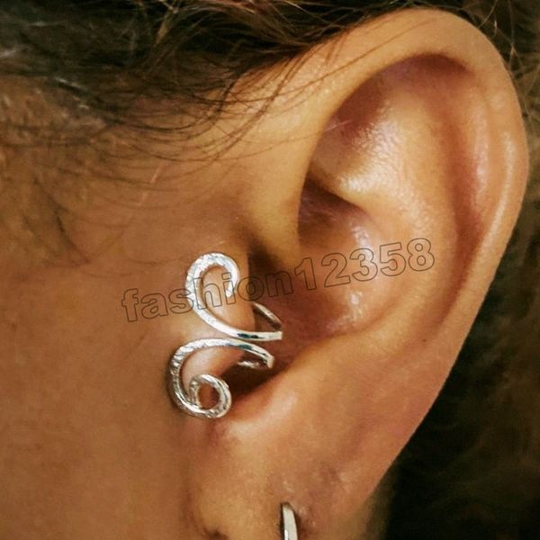 Bohême nuage escargot Totem Tragus Clips sur boucle d'oreille pour les femmes Non Piercing Cartilage boucle d'oreille oreille manchette Femme bijoux cadeaux