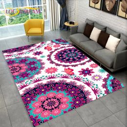 Bohemia Mandala Geometric Area Tapis, tapis tapis pour la maison Salon Chambre Doormat Portant Kitchen Decor, Kid Non Slip Floor Mats