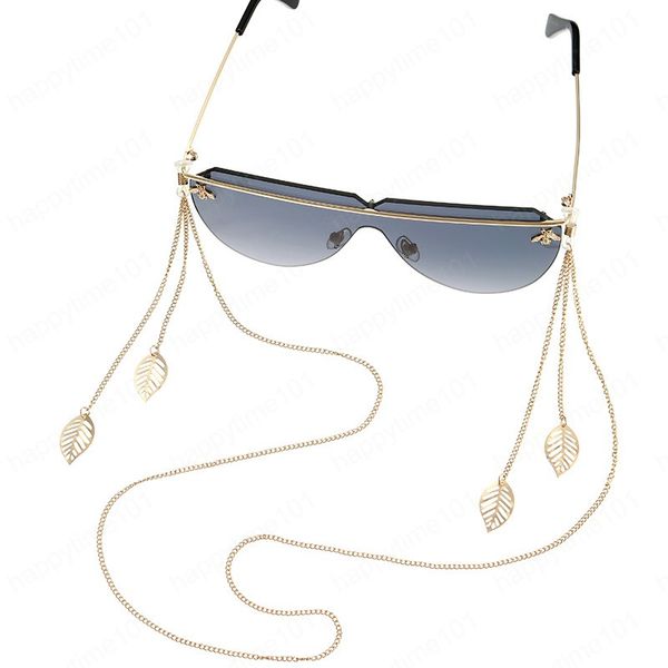 Bohême feuille de métal gland pendentif cordons lunettes chaîne femmes lunettes de soleil accessoires lunettes lanière tenir sangles