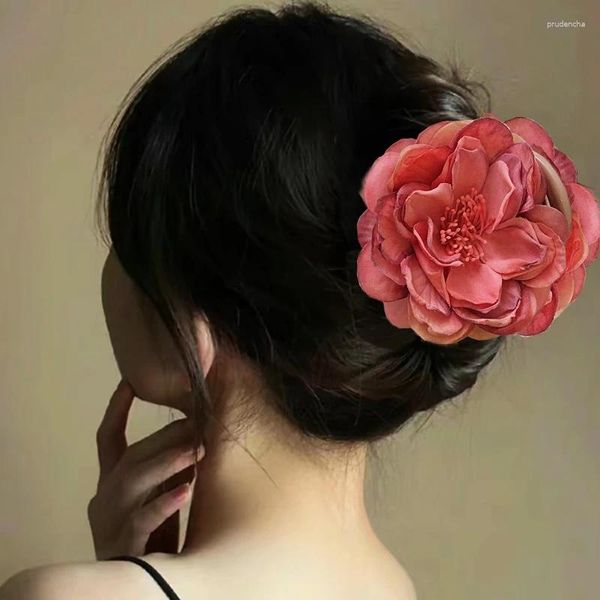 Bohemia Peony Flower Hairpins Wedding Bridal Hair Clips Fomen Femmes DIY SIMULATION SIMULATION ACCESSOIRES DE PLACE BARRET