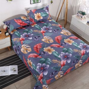 Bohême plante drap de lit Textile literie ménage mode Style couvre-lit santé couverture anti-poussière (pas de taie d'oreiller) chambre F0124 210420