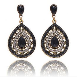 Bohemen Statement Crystal Drop Earrings Boho Turkse vintage etnische sieraden daling oorbellen voor vrouwen