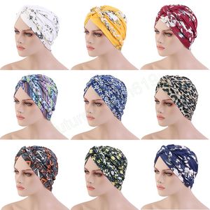 Bohème tresse Turban noeud chapeau femmes musulmanes Hijab inde croix extensible bandeau Cancer perte de cheveux chimio casquette cheveux accessoires