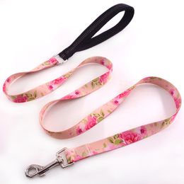 Bohemian British Style 10 Colors Pet Cat Dog Leashes Comfortable Colorful Splicing Pet Leashes Fadeproof Sublimation Printing Designer