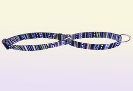 Colliers de chien de compagnie de style britannique bohème confortable collier de martingale réglable coloré résistant à la décoloration concepteur d'impression par sublimation B7484501