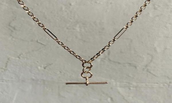 Bohème amitié cadeau collier Bijoux Femme Simple gros liens chaîne HR pendentif T Bar colliers pour femmes Chains4249836