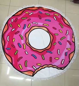 100% katoen donut kwastje dikke strand handdoek ronde strand handdoek 150 * 150 cm Bohemia kwast gebreide strand handdoek deken strandlakens 10 stijlen