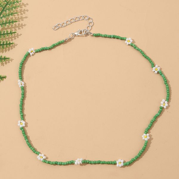 Bohemian dames Green Glass Perles