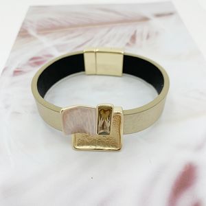 Boheemse magnetische buis bar gesp armbanden voor vrouwen 2020 mode dames lederen brede wrap kristal armband vrouwelijke sieraden cadeau q0717