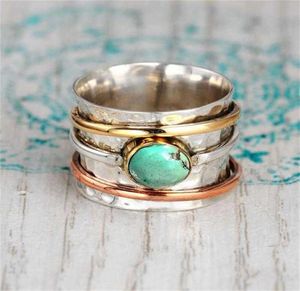 Boheemse natuurlijke stenen ringen voor vrouwen mannen vintage turquoises vinger mode feest bruiloft sieraden accessoires1522625