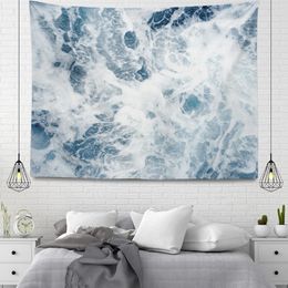 Ornements bohèques Grands Tapestry Tapestry Sea Beach Landscape Wall Tapestry Aesthetic Room Decor Bedroom Living Room Home Decor 240408