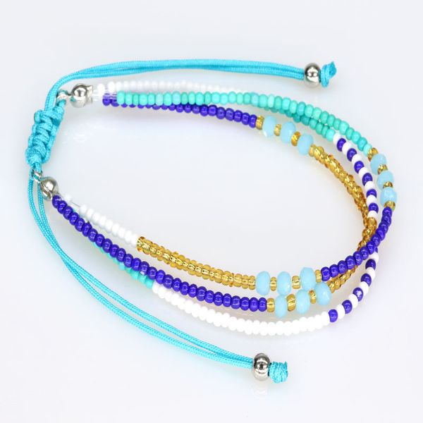Bracelet de perles de verre multicouches de Style bohème, bijoux pour vente en gros