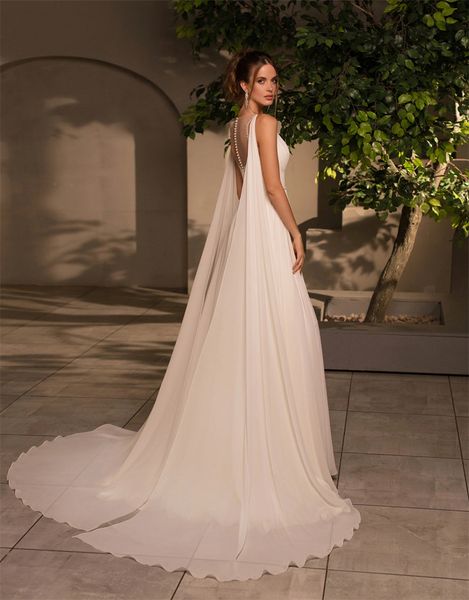 Robes de mariée bohème 2024 avec des ailes d'ange sexy