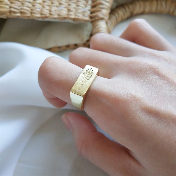 Boho Gold Ring Real 925 Silver Anillos Jewelry Vintage Party Gift Minimalism Haut pour les femmes