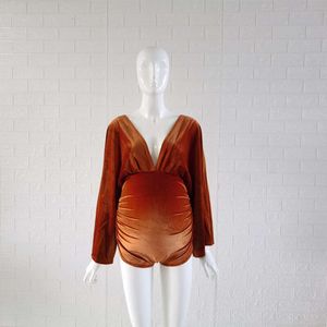 Boho Zwangerschapsfotografie Bodysuit rekbare veet zwangerschap fotoshoot Bodysuits