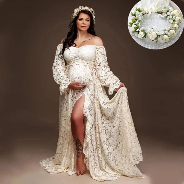 Boho maternité photographie tenue robe bohème grossesse Photo Shoot longues robes femme enceinte robe