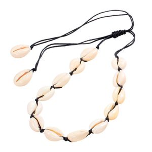 Boho Sea Shell Gargantilla Collar Mujeres Joyería Natural Charms Chocker Collares simples para niñas Joyería 2021 Gargantillas