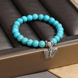 Bracelets de perles turquoise Style Boho, multistyle pour femmes, bracelet à breloques Turquoise pour cadeau de fête