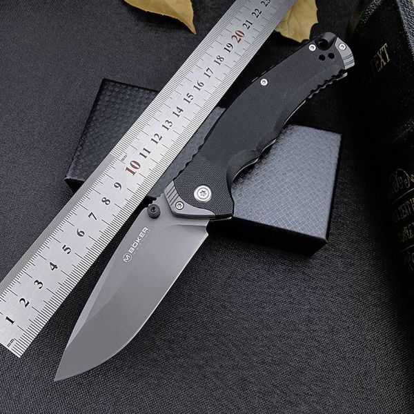 Boker Couteau Pliant Noir G10 Poignée En Plein Air Chasse Survie Tactique Chasse EDC Poche Clip Camping Couteaux 317