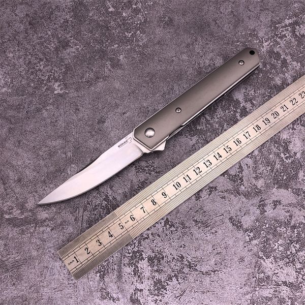 Boker Kwaiken couteau pliant avec rondelles à roulement à billes D2 lame délavée manche en titane camping en plein air chasse outils EDC