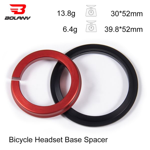 Bolany Bicycle Chilset Base Spacer Crown Crown Race Torning Torning Rectivo Piezas de bicicleta de bicicleta 1.5 pulgadas 52 mm