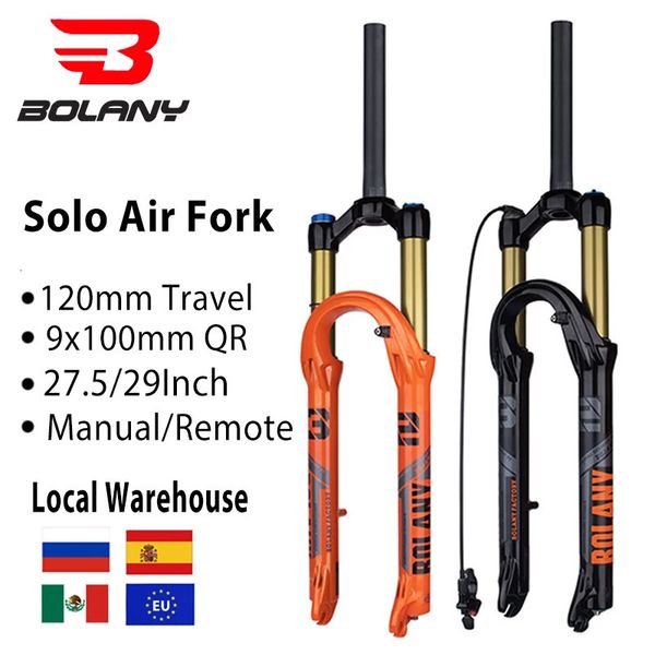 Bolany Bike Air Fork 27529 pulgadas de 120 mm de aceite suspensión de aceite Magnesio LIGER ALEAY BICCLE BICCLE 231221