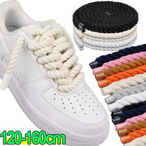 Coton en coton en coton Twist tissage lacets SHOELLACES COLOR COLOR CORDE LACES LACES Femmes Personnalité tendance Kpop Sport Casual Shoestring 240520