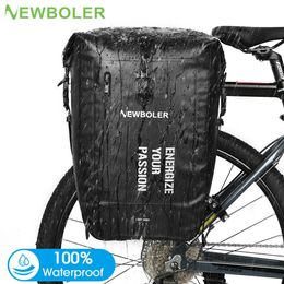 Boler 100% imperméable Bag 27L Panier de vélo de voyage Bicycle de vélo arrière Silon de queue de la queue
