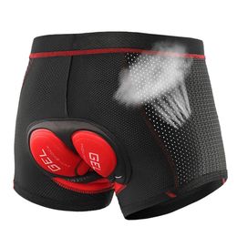 BOLER BOSSION CUTH SORTS Cycling Sous-vêtements 5D Gel Pad Tocoproof Bicycle Underpant Mtb Road Bike Underwear MAN Shorts 240516