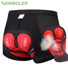 Shorts de cyclisme de bêler sous-vêtements à cyclisme en maillot respirant 5D Gel Padroproofrant pour vélo de vélo de vélo shorts homme 240520