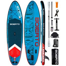 Bolerto opblaasbaar paddleboard Totem Lake Blue 106326 Dubbele mes Stand Up SUP met kajakstoelaccessoires 240509