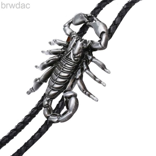 BOLO BAST 3D SCORPION TIMENSIONAL BOOLO PIEZA COMENTIVA ENestrian Accesorios de estilo de estilo de vaquero occidental americano 240407